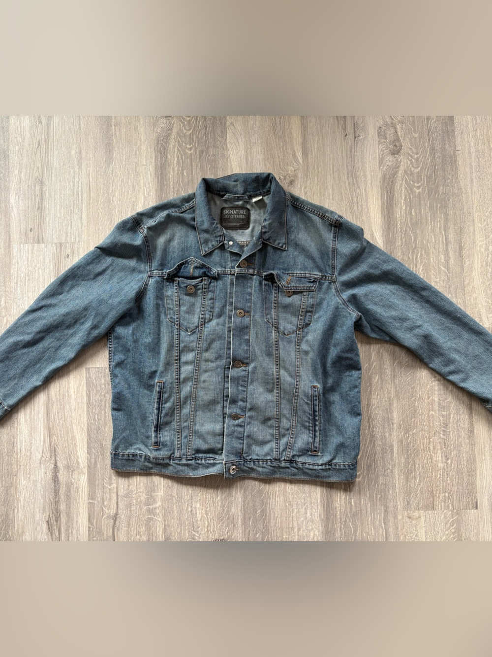 Signature by Levi Strauss Men's Medium Blue Denim Jacket